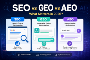 SEO vs GEO vs AEO